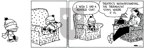 Calvin and Hobbes on Thursday November 11, 1993 Comic Strip