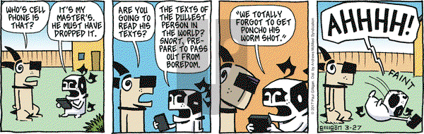 Pooch Cafe on Monday March 27, 2017 Comic Strip