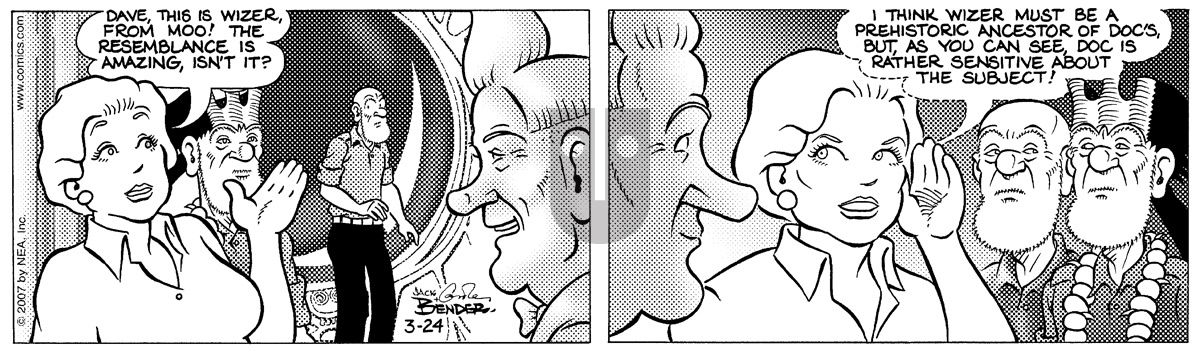 Alley Oop - Saturday March 24, 2007 Comic Strip