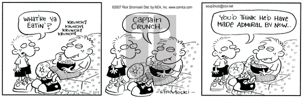 Soup to Nutz - Old on Saturday March 17, 2007 Comic Strip