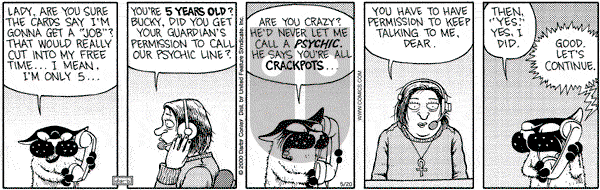 Get Fuzzy on Saturday May 20, 2000 Comic Strip