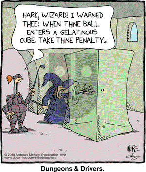 In the Bleachers on Friday August 31, 2018 Comic Strip