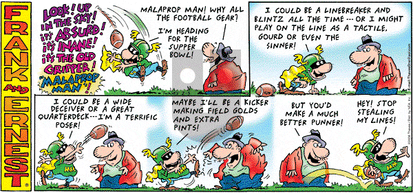 Frank and Ernest on Sunday February 3, 2008 Comic Strip