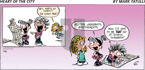 Heart of the City on Sunday September 21, 2008 Comic Strip