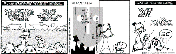 Over the Hedge on Tuesday September 16, 2003 Comic Strip