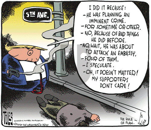 Tom Toles on Tuesday January 14, 2020 Comic Strip
