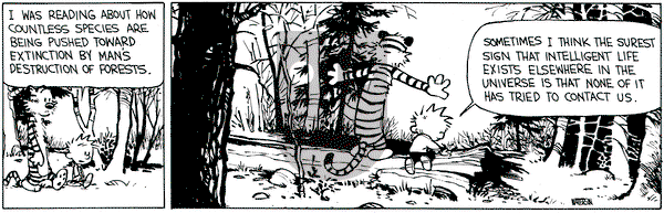 Calvin and Hobbes on Wednesday November 8, 1989 Comic Strip