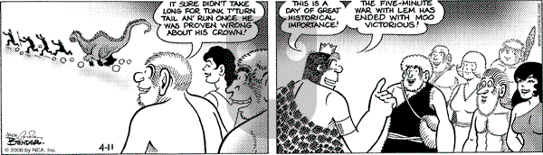 Alley Oop on Tuesday April 11, 2006 Comic Strip