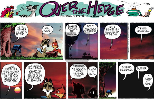 Over the Hedge on Sunday September 25, 2016 Comic Strip
