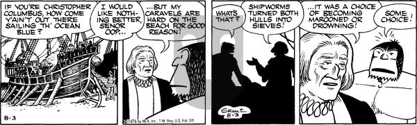 Alley Oop on Tuesday August 3, 1976 Comic Strip