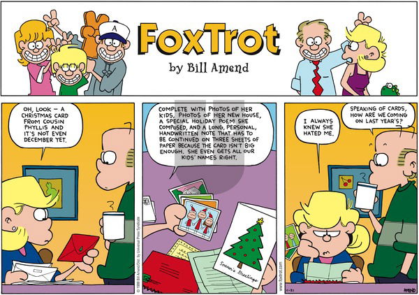 FoxTrot on Sunday November 21, 1999 Comic Strip