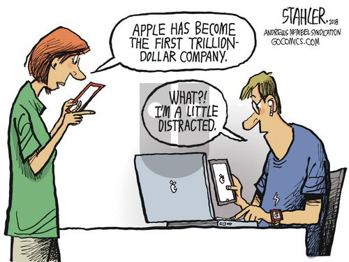 Jeff Stahler on Sunday August 5, 2018 Comic Strip