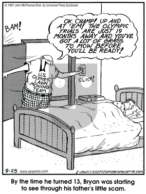 Close to Home on Thursday September 25, 1997 Comic Strip