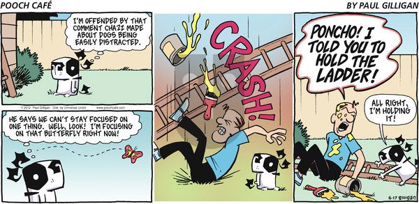 Pooch Cafe on Sunday June 17, 2012 Comic Strip