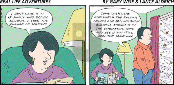 Real Life Adventures on Sunday December 4, 2011 Comic Strip