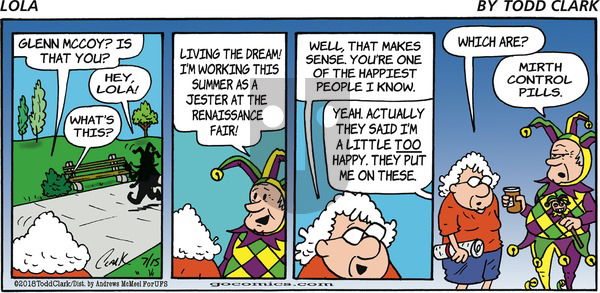Lola on Sunday July 15, 2018 Comic Strip
