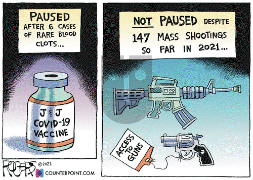 Rob Rogers on Tuesday April 20, 2021 Comic Strip