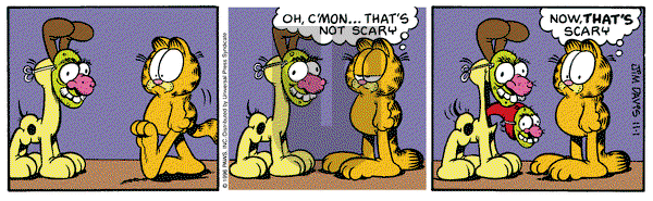 Garfield - Friday November 1, 1996 Comic Strip