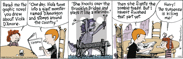 Cul de Sac on Monday January 20, 2014 Comic Strip