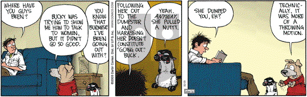 Get Fuzzy on Wednesday October 15, 2003 Comic Strip
