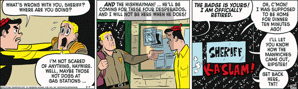Rip Haywire on Thursday February 7, 2019 Comic Strip