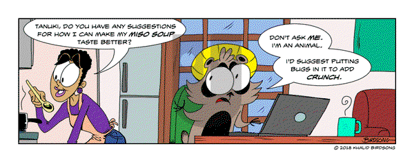 Little Fried Chicken and Sushi on Wednesday July 17, 2024 Comic Strip