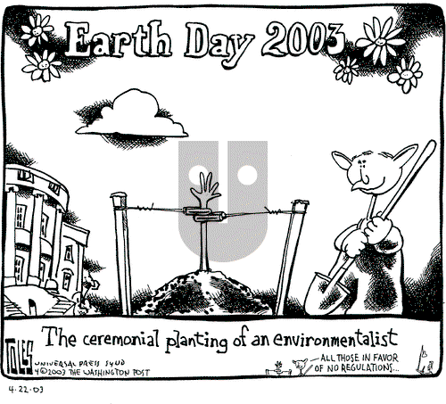 Tom Toles on Tuesday April 22, 2003 Comic Strip