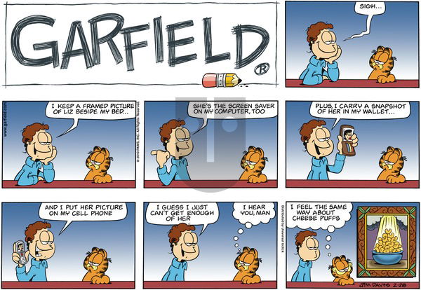 Garfield on Sunday February 28, 2010 Comic Strip