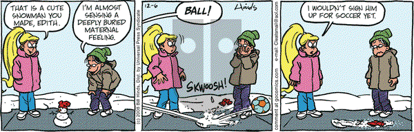 Cleats on Saturday December 6, 2008 Comic Strip