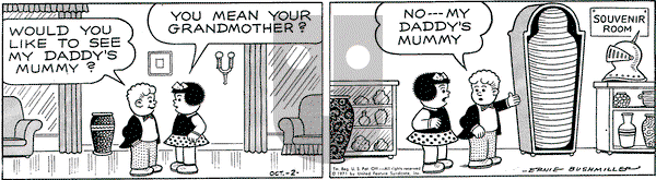 Nancy on Saturday October 2, 1971 Comic Strip
