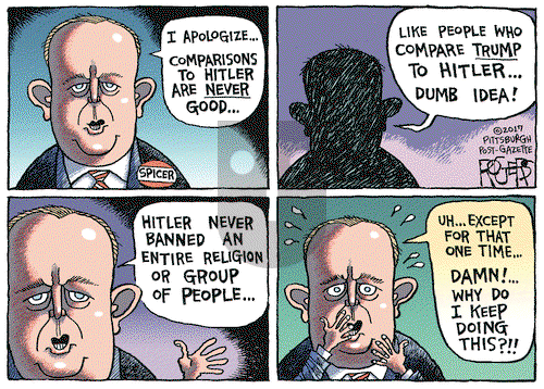 Rob Rogers on Tuesday April 18, 2017 Comic Strip
