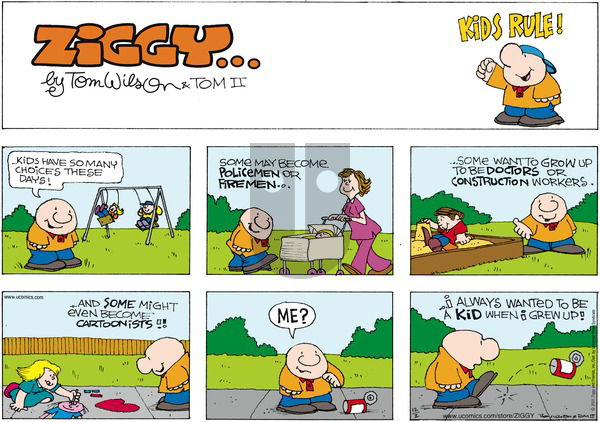 Ziggy on Sunday December 2, 2001 Comic Strip