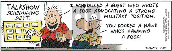 Frank and Ernest on Wednesday September 12, 2007 Comic Strip