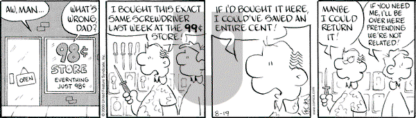 Drabble on Saturday August 19, 2000 Comic Strip