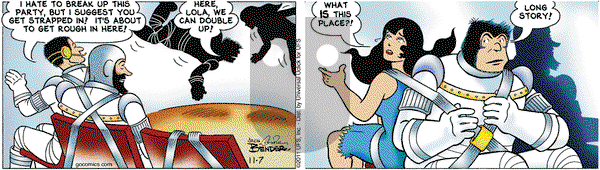 Alley Oop on Monday November 7, 2011 Comic Strip