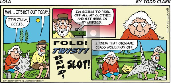 Lola on Sunday July 22, 2018 Comic Strip