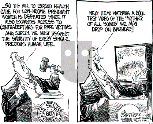 Stuart Carlson on Wednesday March 12, 2003 Comic Strip