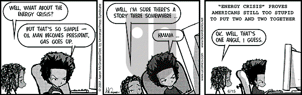 The Boondocks - Friday June 15, 2001 Comic Strip