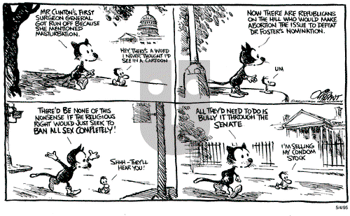 Pat Oliphant on Thursday May 4, 1995 Comic Strip