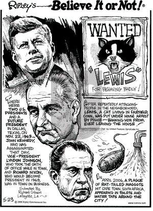 Ripley's Believe It or Not on Tuesday May 23, 2006 Comic Strip