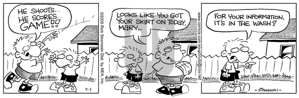 Soup to Nutz - Old on Saturday September 3, 2005 Comic Strip