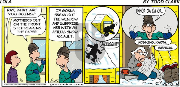 Lola on Sunday January 11, 2015 Comic Strip