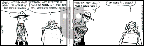 Clear Blue Water on Saturday September 29, 2007 Comic Strip