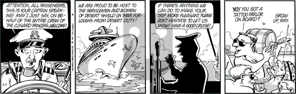 Doonesbury on Tuesday January 1, 1991 Comic Strip
