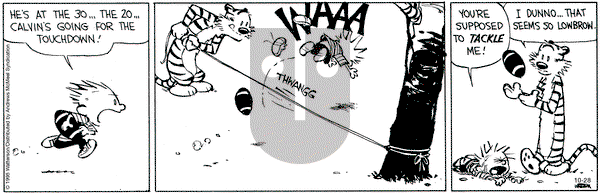 Calvin and Hobbes on Tuesday October 28, 2025 Comic Strip