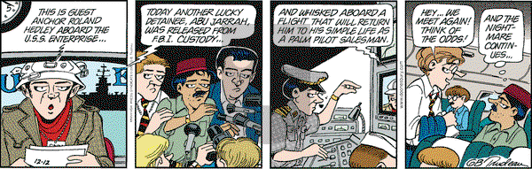 Doonesbury on Wednesday December 12, 2001 Comic Strip
