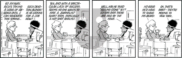 Doonesbury - Monday January 10, 1977 Comic Strip