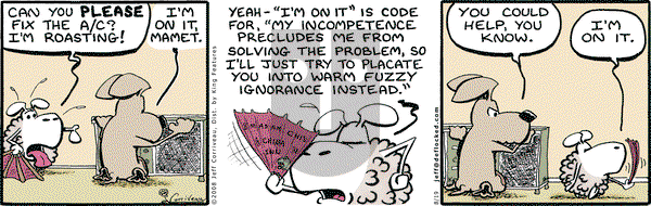 DeFlocked on Thursday November 27, 2008 Comic Strip