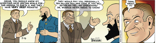 Alley Oop on Saturday March 19, 2011 Comic Strip