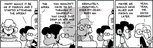 FoxTrot on Saturday April 8, 2000 Comic Strip